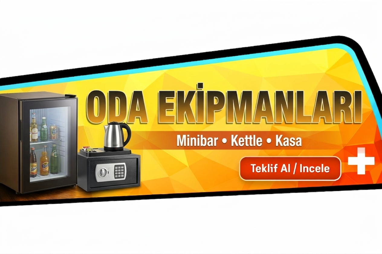 Oda ekipmanları minibar kettle kasa