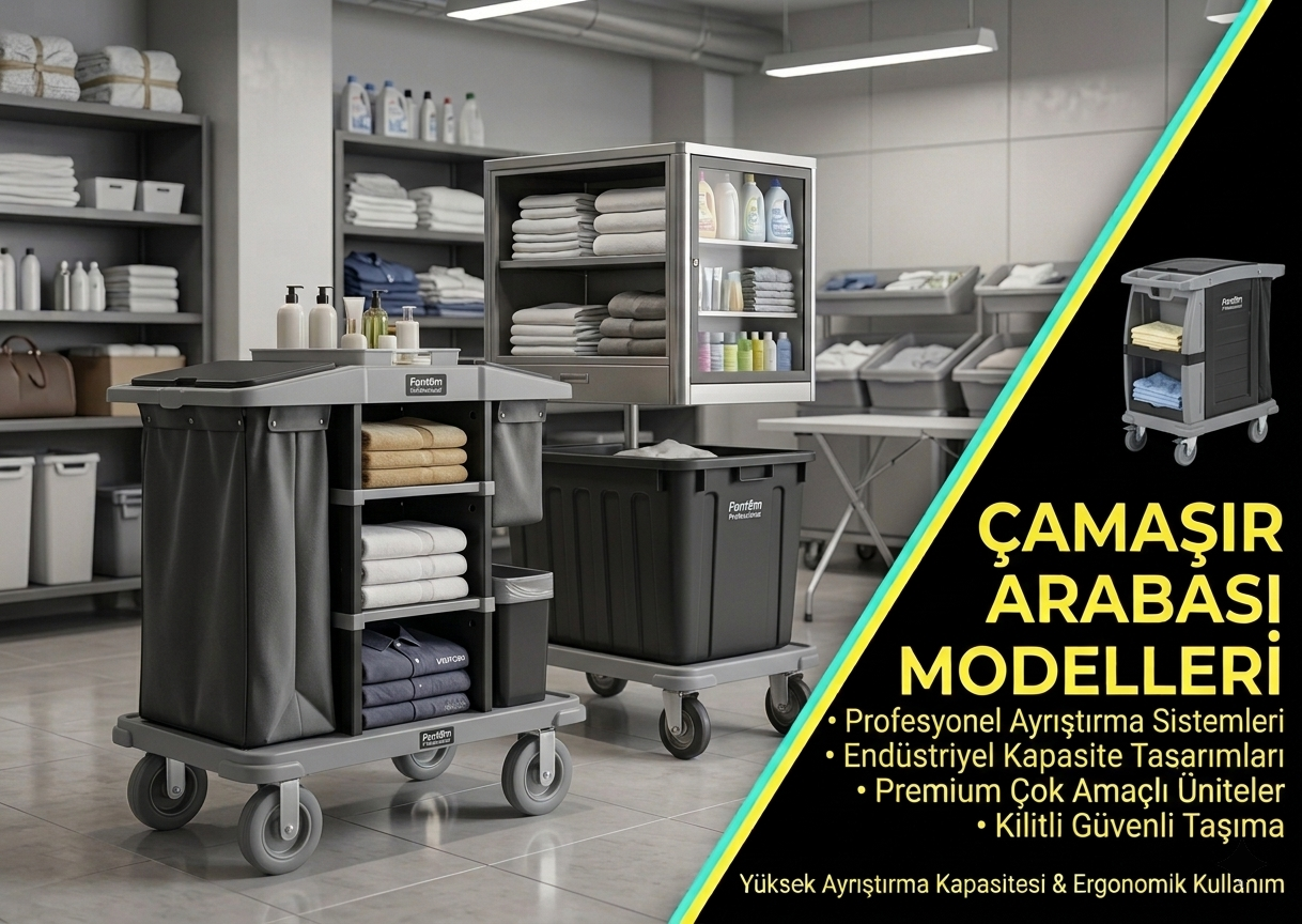 Otel çamaşır arabası modelleri