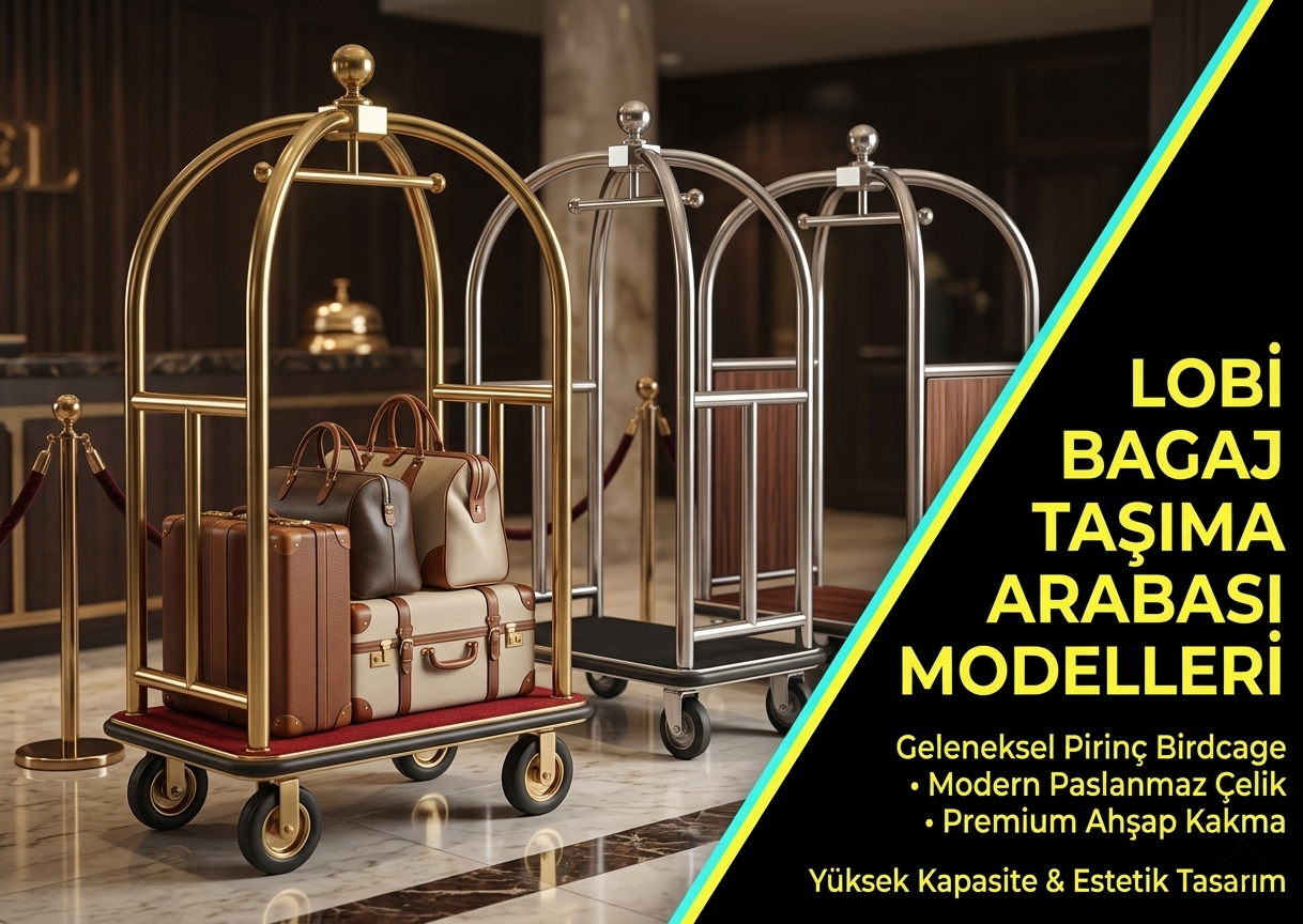 Lobi bagaj taşıma arabası modelleri
